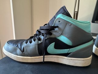 Nike Air Jordan 1 Mid Talla 43 Gris Turquesa