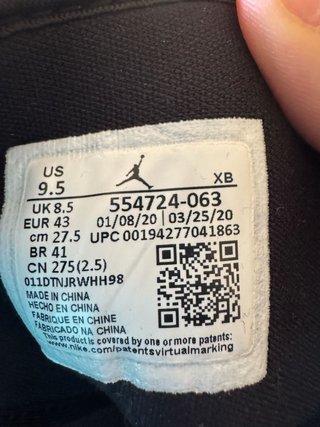 Nike Air Jordan 1 Mid Talla 43 Gris Turquesa