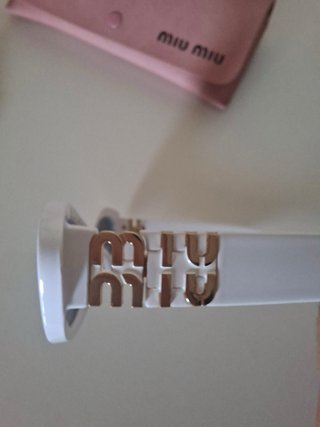 Gafas de sol Miu Miu blancas y negras