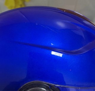 Casco Moto Azul DAVID