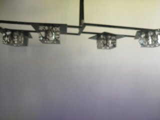 2 Lámparas Comedor LED Negras y Transparentes