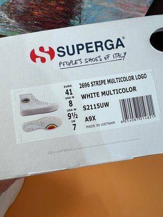 Superga blancas unisex talla 41