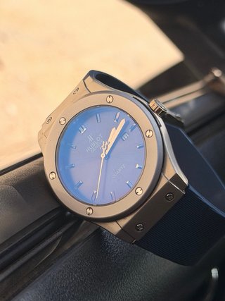 Reloj Hublot Geneve Quartz Plata