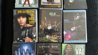 9 DVDs Guitarristas: Steve Vai, G3, Joe Satriani