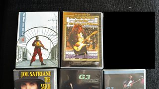 9 DVDs Guitarristas: Steve Vai, G3, Joe Satriani