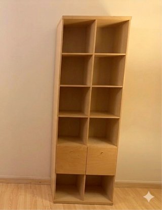 Estantería de madera modular