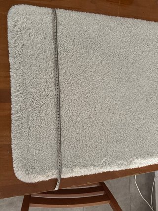 Alfombra peluche blanco