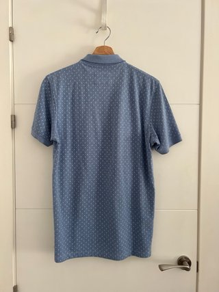 Polo Sfera Azul Estampado