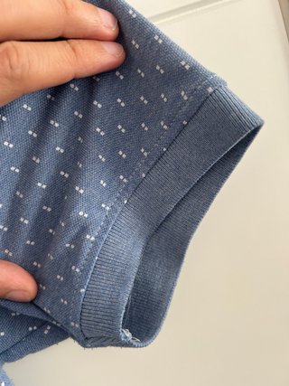 Polo Sfera Azul Estampado