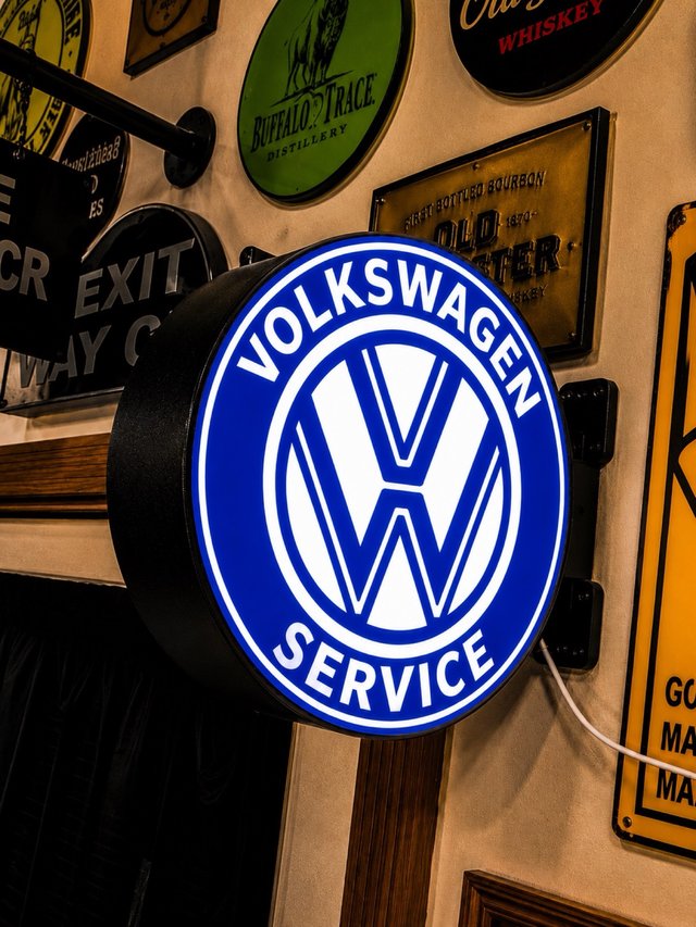 Cartello luminoso VOLKSWAGEN SERVICE