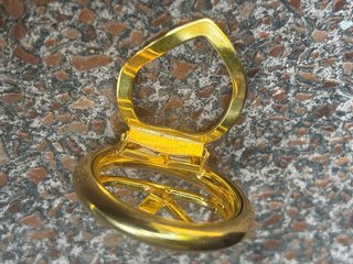 Ferma foulard vintage Valentino oro