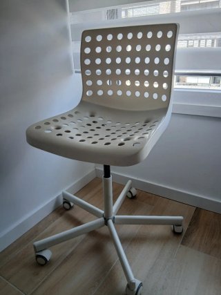 Silla de escritorio Ikea blanca