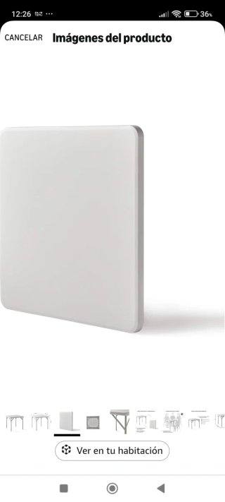 Mesa Plegable Portátil 84x84cm