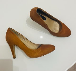 Zapatos de salón Mango color mostaza talla 39