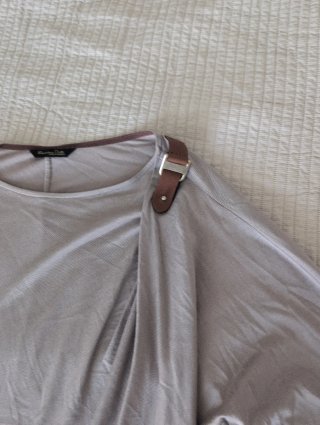 Camiseta Massimo Dutti marrón clarito