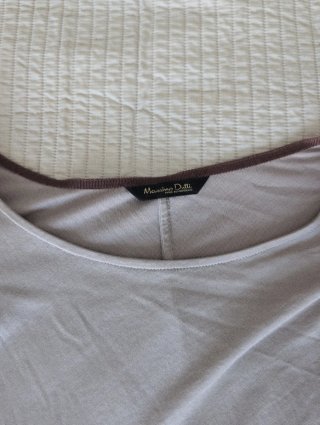 Camiseta Massimo Dutti marrón clarito