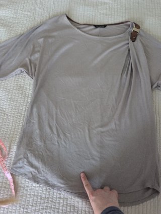 Camiseta Massimo Dutti marrón clarito