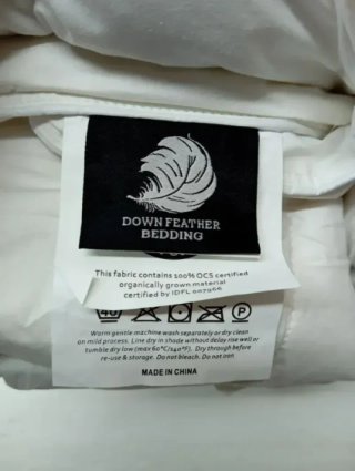 APSMILE Edredón de Plumas y Plumón Cama 90
