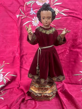 Niño Jesús Marmolina Traje Antiguo