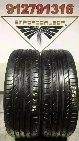 225 45 19 W CONTINENTAL RUEDA AL 90%VIDA UTIL