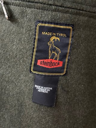 Abrigo Lana Vintage Steinbock Tyrol Verde