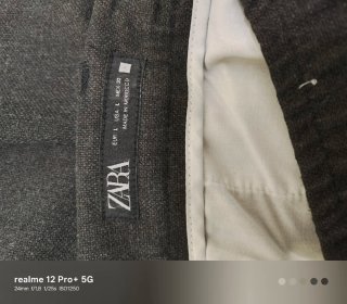 Pantaloni uomo Zara grigi