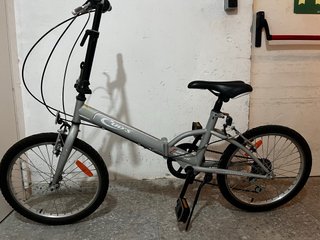 Bicicleta Plegable Plata