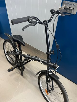 Bicicleta Plegable Decathlon Negra