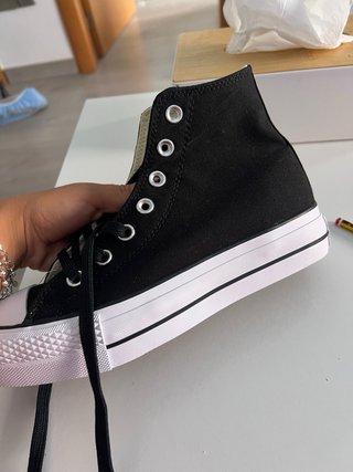 Converse All Star Negras Plataforma Talla [Talla]