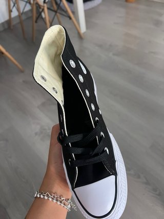 Converse All Star Negras Plataforma Talla [Talla]