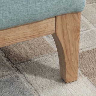 Banco Tapizado Con Contenedor, Banco Contenedor De Interior, Tejido Efecto Lino Y Madera, Diseño Escandinavo, Elegante, 110X39X45Cm, Azul
