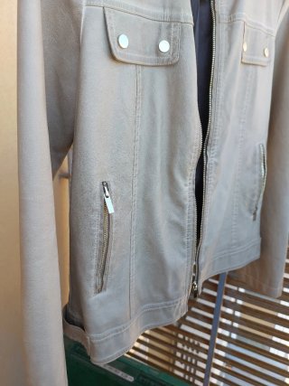 Cazadora polipiel beige TINTORERTO Talla M