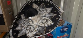 Sombrero Mariachi Original México Negro Dorado