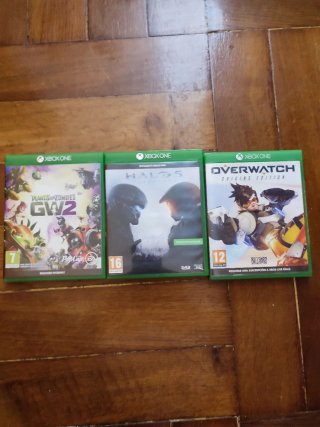 Lote Juegos Xbox One: Plants vs Zombies, Halo 5, O