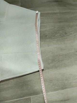 Falda Pull&Bear Blanca Talla S Volante