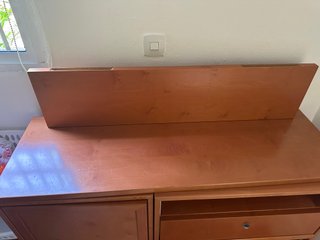Mueble TV cerezo 120x40x80 con repisa