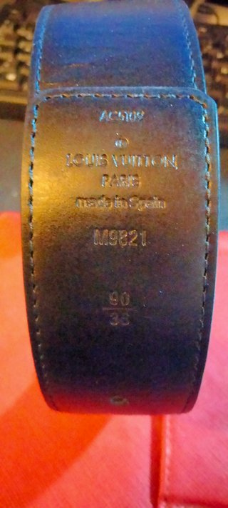 Cinturón Louis Vuitton Monogram Marrón Dorado