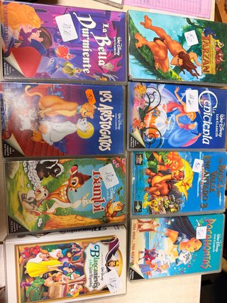 Lote VHS Disney Clásicos (Español)