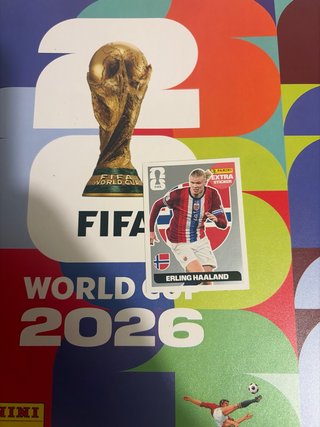 Carta Erling Haaland Extra Sticker Plata Panini
