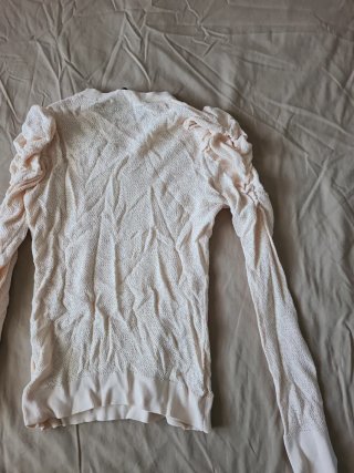 Jersey Zara Hueso con Hombros Fruncidos
