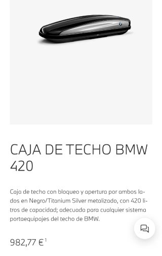 Cofre baúl caja de techo BMW 420