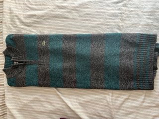 Jersey rayas hombre Lacoste gris y verde