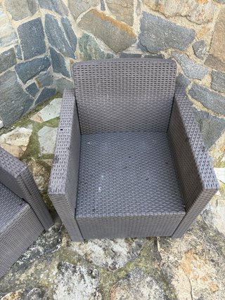 Conjunto 2 sillones y 1 sofá exterior