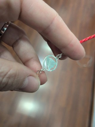 Pulsera Sevilla F.C. Plata y Cuero Cadete