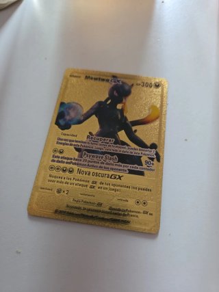 Mewtwo GX Carta Dorada Pokémon