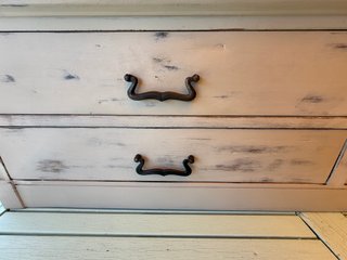 Mueble 4 cajones madera 144x42x38