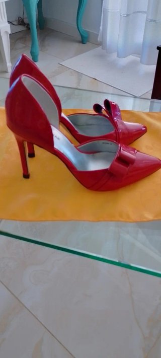Zapatos de mujer tacón color rojo