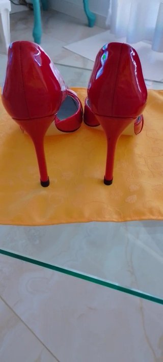 Zapatos de mujer tacón color rojo