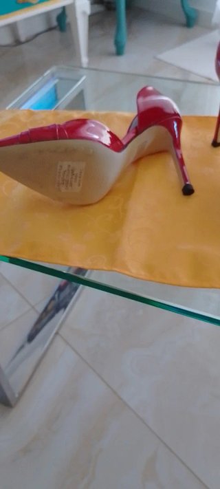 Zapatos de mujer tacón color rojo