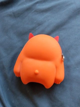 Cartera Monstruo Naranja y Rojo